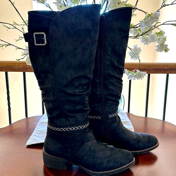 Rampage size 8.5 black ladies boots - Picture 1 of 10